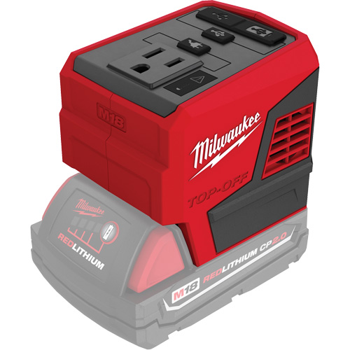 Bloc d'alimentation M18 Top-Off, 175 W Rideout Tool & Machine Inc.