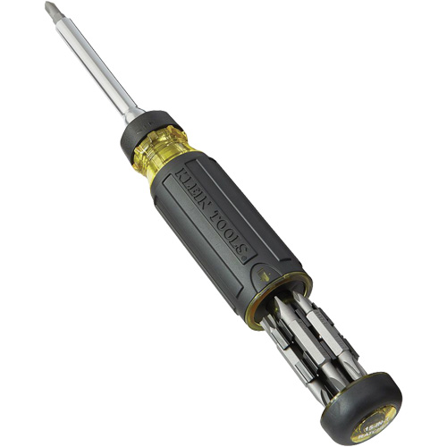 15-in-1 Multi-Bit Ratcheting Screwdriver, 8-3/4" L, Cushion Grip Handle Rideout Tool & Machine Inc.