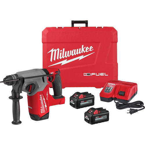 M18 Fuel SDS Plus Rotary Hammer Kit, 18 V, 1", 2 ft-lbs., 1330 RPM Rideout Tool & Machine Inc.