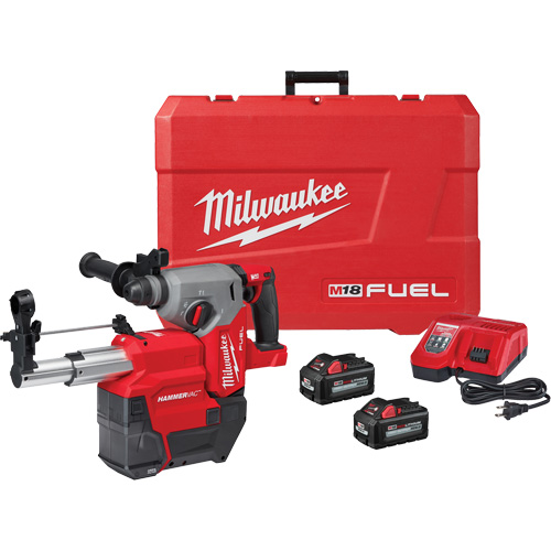 M18 Fuel SDS Plus Rotary Hammer Dust Extractor Kit, 18 V, 1", 2 ft-lbs., 1330 RPM Rideout Tool & Machine Inc.