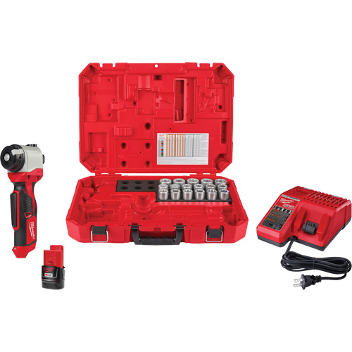 Trousse de pince &agrave; d&eacute;nuder M12 avec 17 bagues en cuivre THHN/XHHW Rideout Tool & Machine Inc.