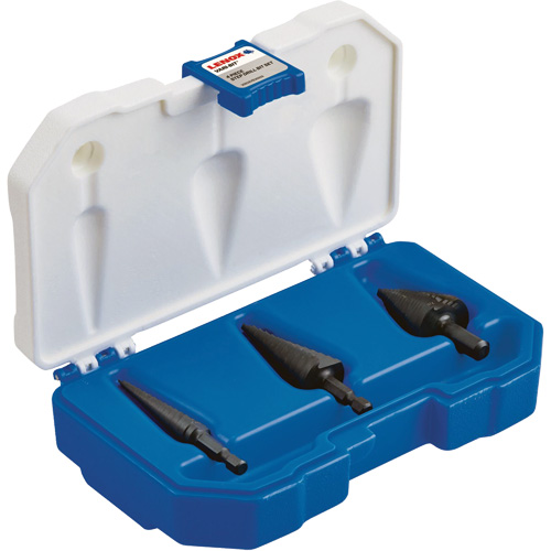 Jeu de forets &eacute;tag&eacute;s, 3 morceaux, Acier rapide Rideout Tool & Machine Inc.