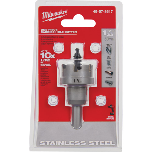 Scies-cloches au carbure monobloc, 1-7/32", Profondeur de la coupe de 3/16" Rideout Tool & Machine Inc.