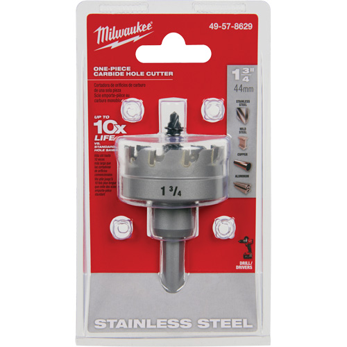 One-Piece Carbide Hole Cutters, 1-3/4", 3/16" Depth of Cut Rideout Tool & Machine Inc.