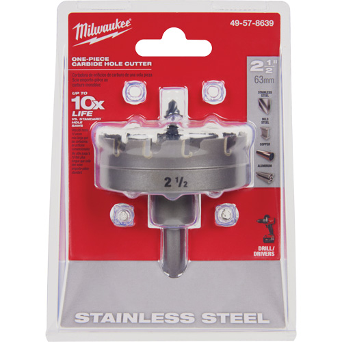 Scies-cloches au carbure monobloc, 2-1/2", Profondeur de la coupe de 3/16" Rideout Tool & Machine Inc.