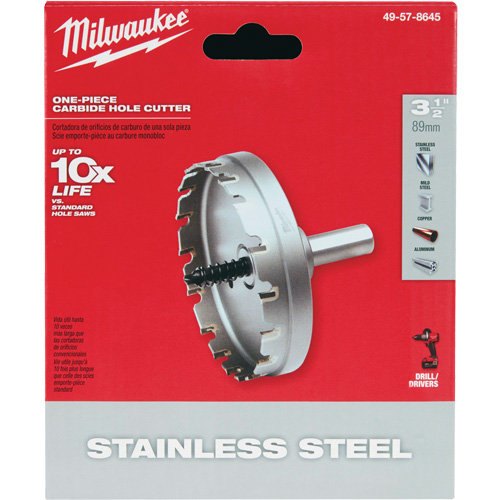 One-Piece Carbide Hole Cutters, 3-1/2", 3/16" Depth of Cut Rideout Tool & Machine Inc.