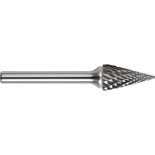 Drillco&reg; Magnum Double Cut Solid Carbide Burr, SM-5, 1/2" Dia., 1/4" Shank, 7/8" Depth of Cut Rideout Tool & Machine Inc.