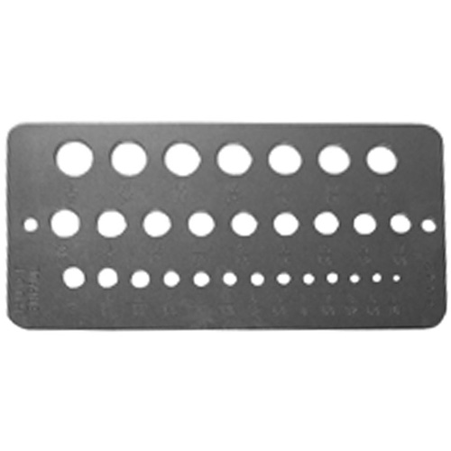 Gabarit de diam&egrave;tres pour foret fractionnaires Drillco Rideout Tool & Machine Inc.