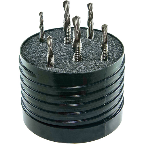 DRILLCO Combined Tap & Drill Set, 6 Pieces, High Speed Steel Rideout Tool & Machine Inc.