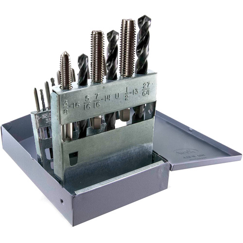 Drillco&reg; Tap & Drill Set, 18 Pieces Rideout Tool & Machine Inc.