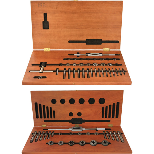 Jeu de tarauds et fili&egrave;res hexagonales Drillco, 58 Morcea Rideout Tool & Machine Inc.