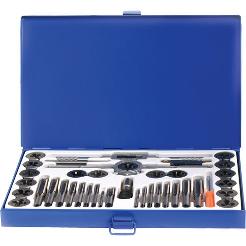 Drillco&reg; Fractional Tap & Die Set, 40 Pieces Rideout Tool & Machine Inc.