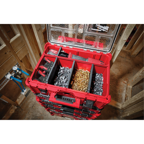 Packout Deep Organizer, 15-1/5" x 19-7/10" x 7", Red Rideout Tool & Machine Inc.