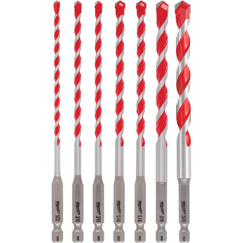 Shockwave Hammer Drill Bit Kit, 7 Pieces, Carbide Rideout Tool & Machine Inc.