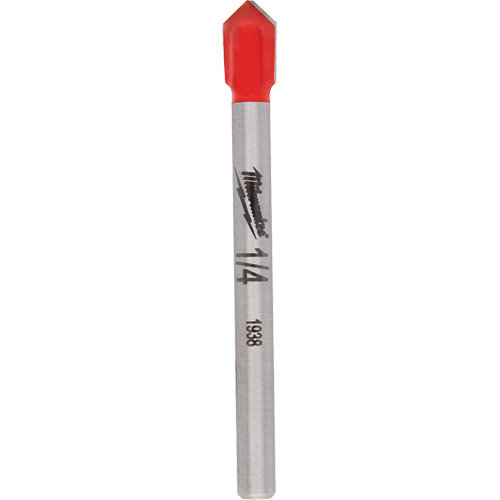 Foret pour verre et carreaux, 1/4", Carbure Rideout Tool & Machine Inc.