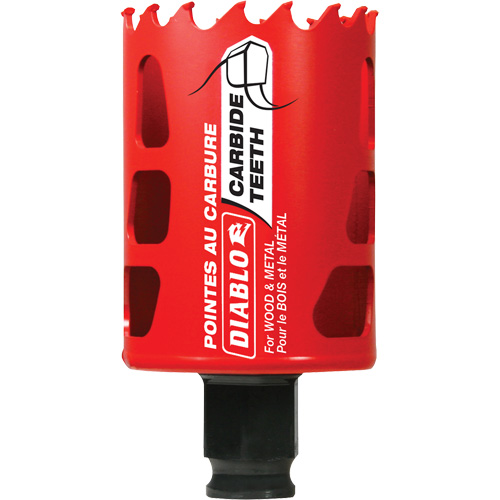 Scie cloche pour bois et m&eacute;tal, 1-7/8", Profondeur de la coupe 2-3/8", Carbure Rideout Tool & Machine Inc.