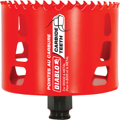 Scie cloche pour bois et m&eacute;tal, 3-5/8", Profondeur de la coupe 2-3/8", Carbure Rideout Tool & Machine Inc.