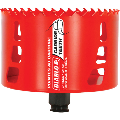 Scie cloche pour bois et m&eacute;tal, 4-1/8", Profondeur de la coupe 2-3/8", Carbure Rideout Tool & Machine Inc.