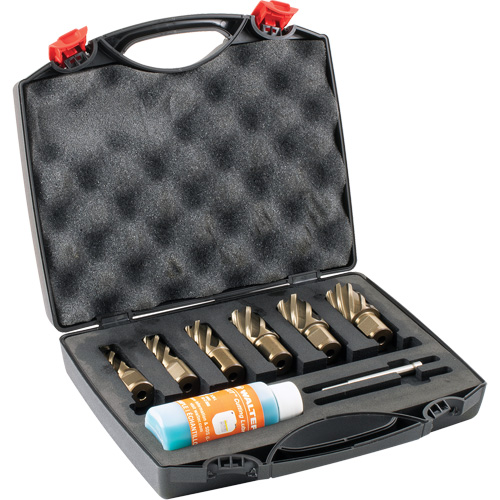 Ensemble de fraises annulaires &agrave; carotter SST, Bronze, Profondeur de la coupe de 1", Tige 3/4" Rideout Tool & Machine Inc.