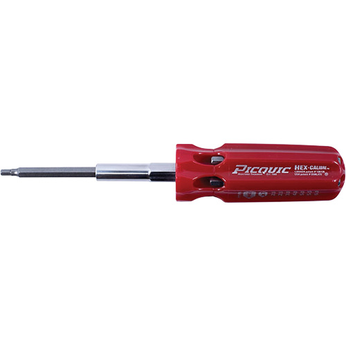 Hex-Calibre Metric Multi-Bit Screwdriver, Plastic Handle Rideout Tool & Machine Inc.