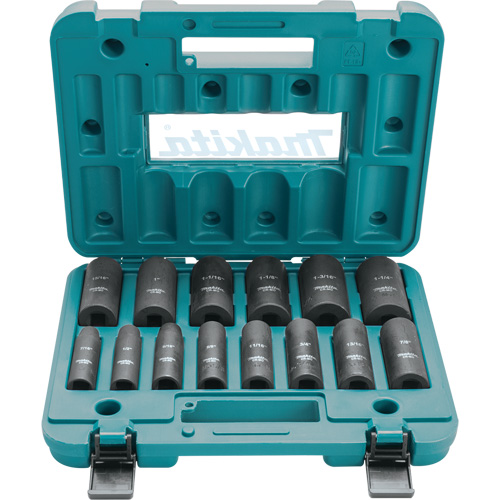 Jeu de douilles profondes, 14 Mcx, Chocs, Prise de 1/2", Profond Rideout Tool & Machine Inc.