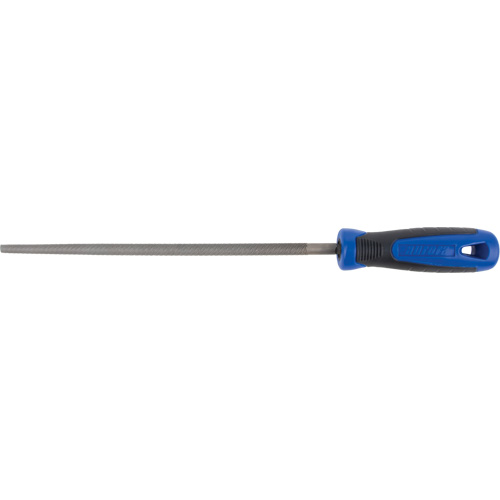 Lime avec manche, 1/4" dia. x 6" lo, Ronde, coupe Demi-douce Rideout Tool & Machine Inc.