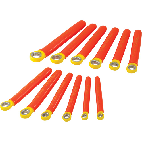 Insulated 12 Point Metric Box End Wrench Set, 1000 V, 12 Pcs Rideout Tool & Machine Inc.