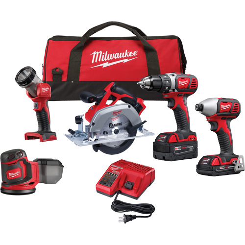 M18 5-Tool Combo Kit, Lithium-Ion, 18 V Rideout Tool & Machine Inc.