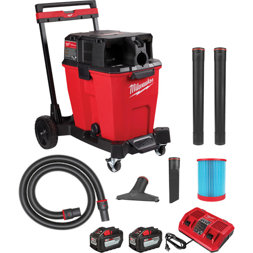 Aspirateur sec/humide sans fil &agrave; bloc-pile double M18 Fuel, 18 V, Capacit&eacute; 12 gal. Rideout Tool & Machine Inc.