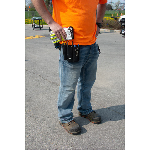 Lineman's Tool Pouch, Multiple Tool Holder, Leather, 3 Pockets Rideout Tool & Machine Inc.