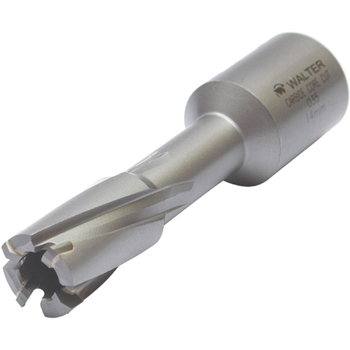 Core Cut Annular Cutter with Weldon Shank, 12 mm Diameter, Carbide, 30 mm Depth of Cut, 3/4" Shank Rideout Tool & Machine Inc.