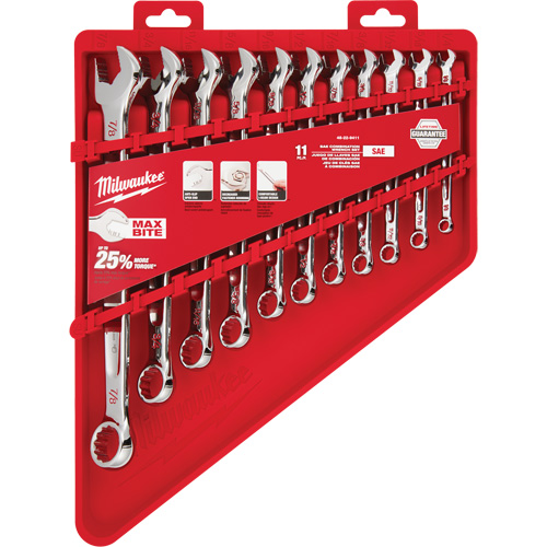 Jeu de cl&eacute;s SAE, Combinaison, 11 morceaux, Imp&eacute;rial Rideout Tool & Machine Inc.