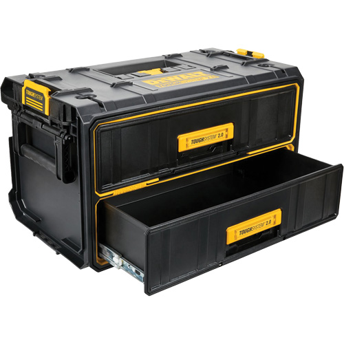 ToughSystem&reg; 2.0 Two-Drawer Unit, 12-1/3" x 12-3/5", Black/Yellow Rideout Tool & Machine Inc.