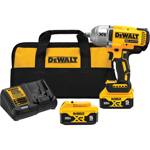 XR&reg; High Torque Impact Wrench Kit with Hog Ring Anvil, 20 V, 1/2" Socket Rideout Tool & Machine Inc.