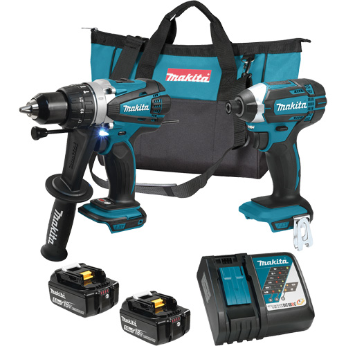 Trousse de 2 outils sans fil LXT avec moteurs sans balai, Lithium-ion, 18 V Rideout Tool & Machine Inc.