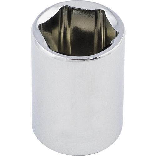 Regular Chrome Socket, 1/2", 3/8" Drive, 6 Points Rideout Tool & Machine Inc.