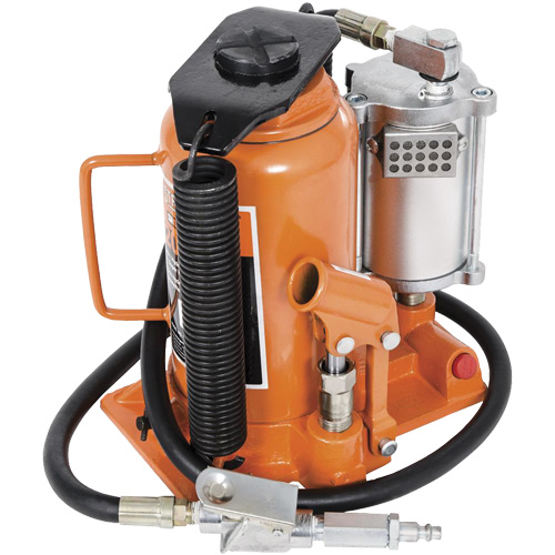 Cric-bouteille super robuste, 20 tonne(s), Air comprim&eacute;/hydraulique, 20" Hauteur &eacute;lev&eacute;e Rideout Tool & Machine Inc.