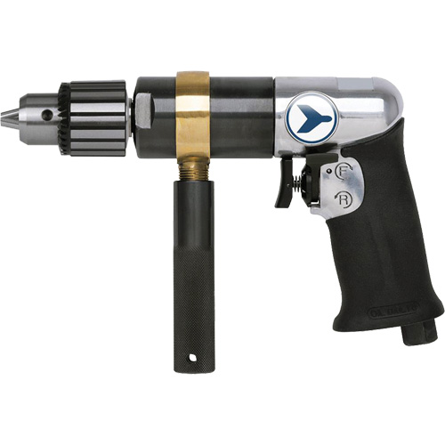 AD12VSRK Perceuse pneumatique &agrave; vitesse variable, 6 pi³/min, 1/4" NPT, 82 dBA, 1/2" mandrin, Avec cl&eacute; Rideout Tool & Machine Inc.