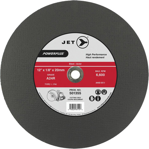 Meule &agrave; tronçonner PowerPlus A24R, 14" x 1/8", Arbre de 20 mm, Type 1, 5500 Tr/min Rideout Tool & Machine Inc.
