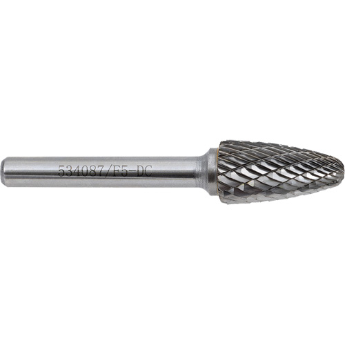 F5-DC Jet-Kut&reg; GP Carbide Burr, 1/2" Dia., 1" Depth of Cut Rideout Tool & Machine Inc.