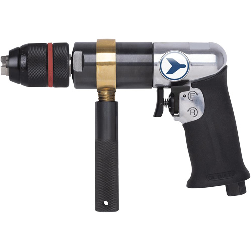 AD12VSR Perceuse pneumatique &agrave; vitesse variable, 6 pi³/min, 1/4" NPT, 1/2" mandrin, Sans cl&eacute; Rideout Tool & Machine Inc.