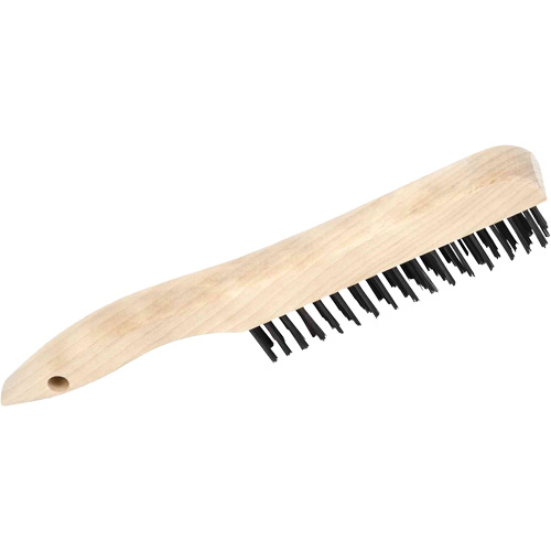 4SH Brosse &agrave; r&eacute;curer manuelle, Acier au carbone, 4 x 16 rangs de fils, Longueur 10" Rideout Tool & Machine Inc.