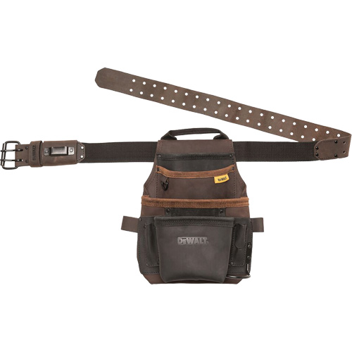 Tool Pouch & Belt, Multiple Tool Holder, Leather, 12 Pockets Rideout Tool & Machine Inc.