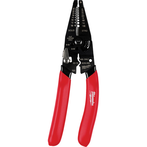 Multi-Purpose Dipped Grip Wire Stripper & Cutter with Reinforced Head Rideout Tool & Machine Inc.