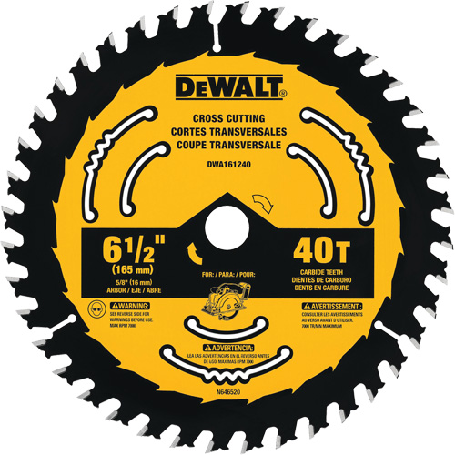 Circular Saw Blade, 6-1/2", 24 Teeth, Wood Use Rideout Tool & Machine Inc.