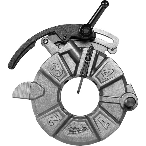 T&ecirc;te de filetage pour tuyaux BSPT avec micro-ajustement Rideout Tool & Machine Inc.