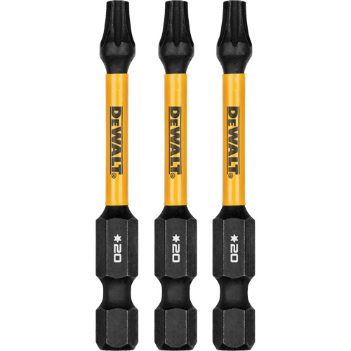 Forets pour tournevis &agrave; chocs FLEXTORQ 3 mcx, Torx, T-20, Prise 1/4" Rideout Tool & Machine Inc.