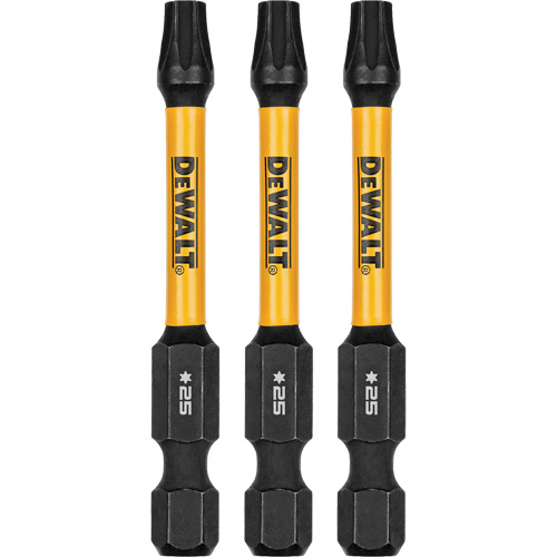Forets pour tournevis &agrave; chocs FLEXTORQ 3 mcx, Torx, T-25, Prise 1/4" Rideout Tool & Machine Inc.