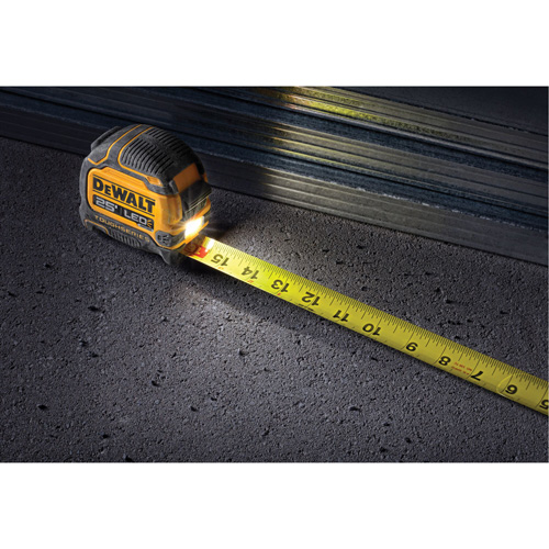 Ruban &agrave; mesurer &agrave; lampe DEL TOUGHSERIES, 25' Rideout Tool & Machine Inc.