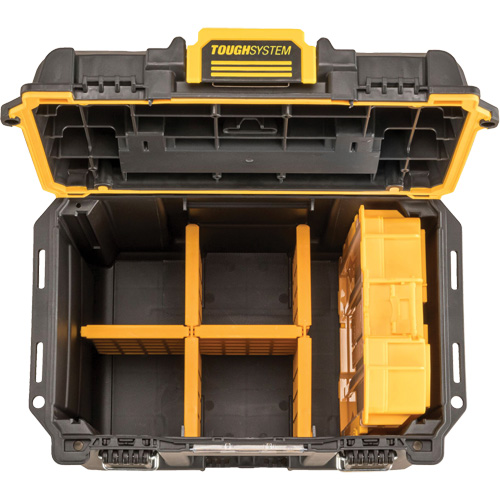 ToughSystem&reg; 2.0 Deep Compact Toolbox, 10" x 15-7/20" x 13-4/5", Black/Yellow Rideout Tool & Machine Inc.